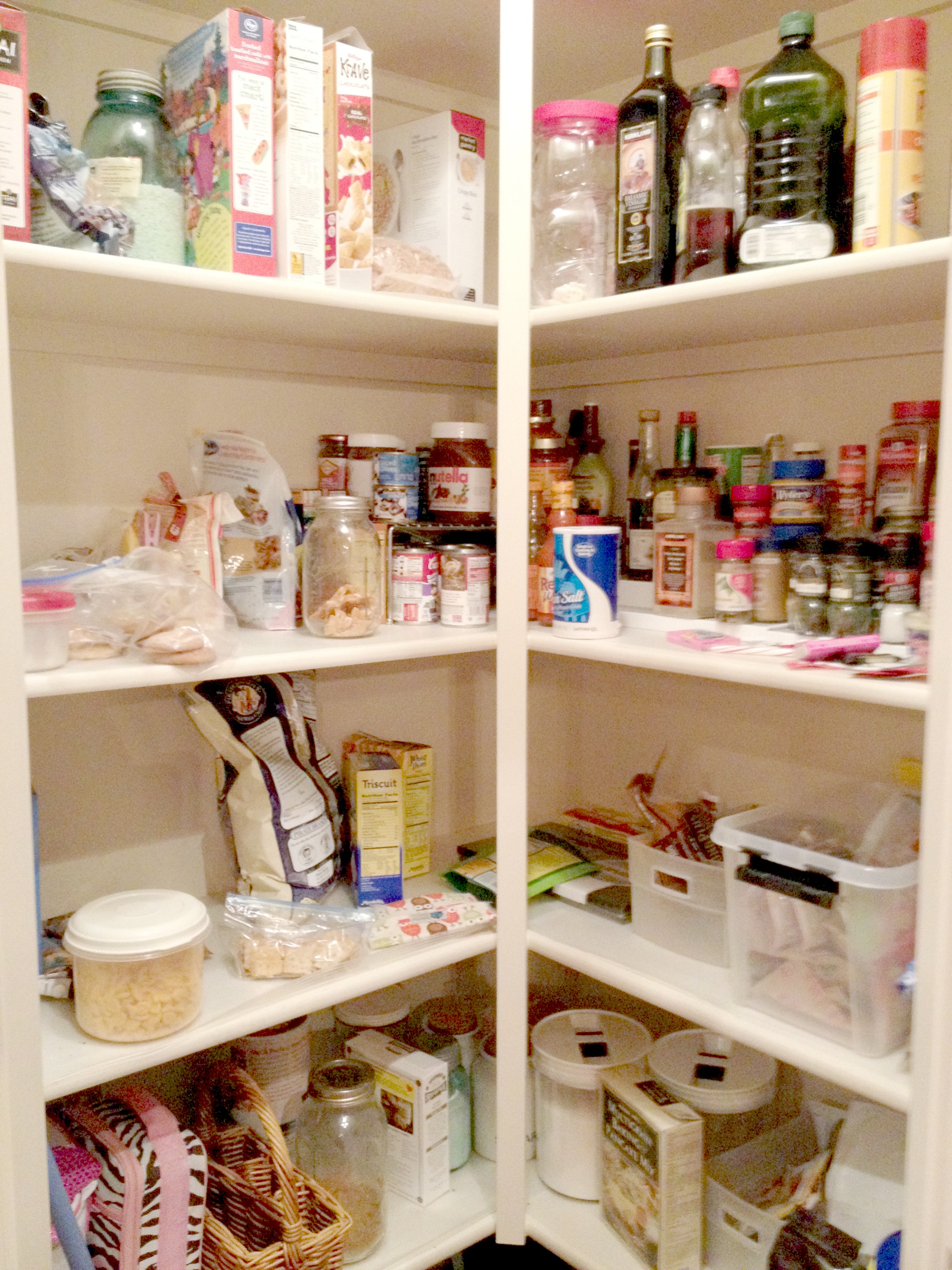 Corner Pantry Organization - tips from a professional organizer