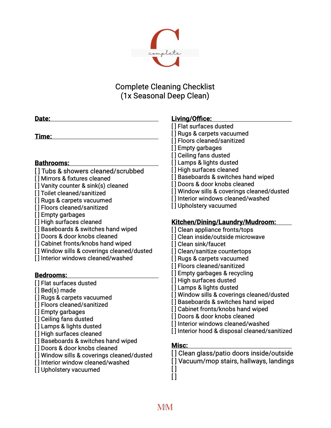 complete-cleaning-checklist-morganize-with-me-morgan-tyree